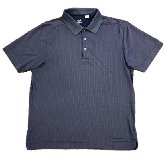 3/$20 Cutter & Buck Blue & Silver Design Polo Shirt - Picture 1 of 8